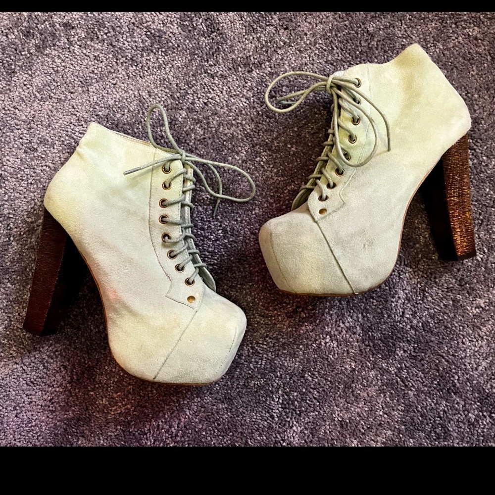 Jeffrey Campbell Mint Platform Heels